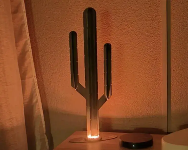 Cactus intérieur rétro-éclairé